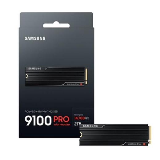 Накопичувач SSD Samsung M.2 2TB PCIe 5.0 9100PRO+ радіатор