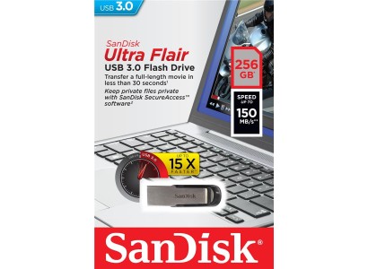 Накопичувач SanDisk  256GB USB 3.0 Type-A Flair