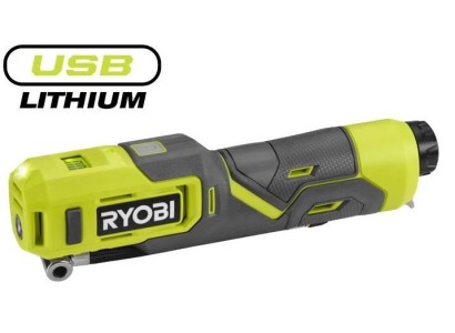 Насос велосипедний акумуляторний Ryobi USB Lithium RI4-0 4В 6.9бар дисплей підсвічування 0.5кг без АКБ та ЗП