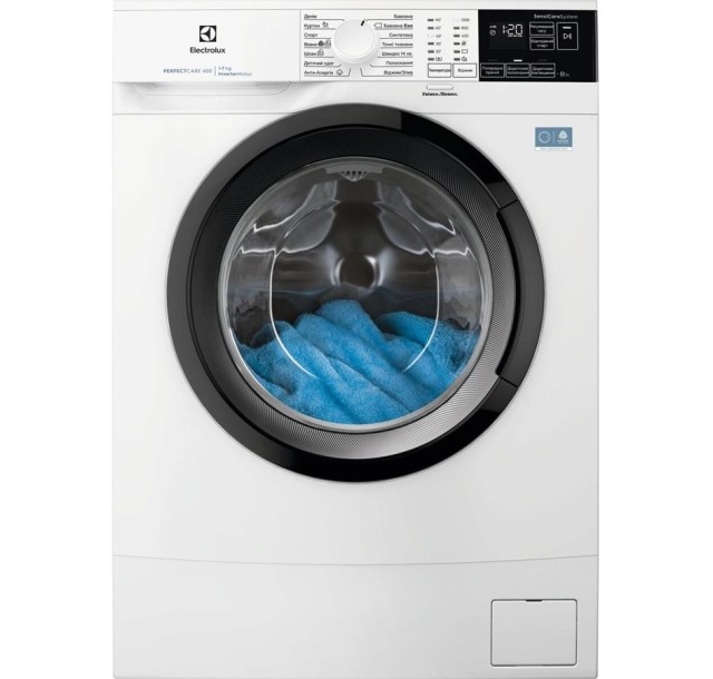 Пральна машина Electrolux фронтальна, 7кг, 1200, A+++, 48см, дисплей, інвертор, білий