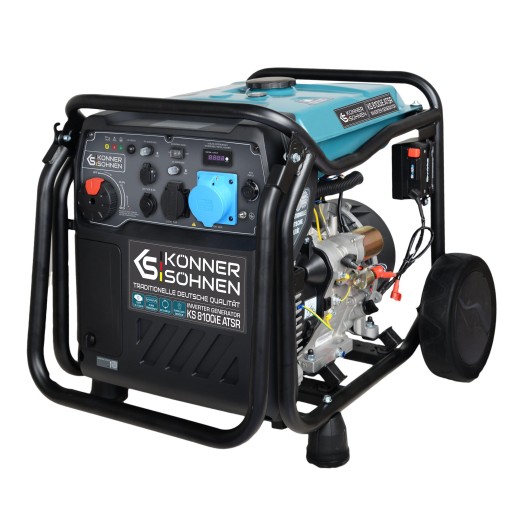 Генератор бензиновий інверторний Konner&Sohnen KS 8100iE ATSR, 230В, 8.5кВт, АВР(ATS), електростартер, 68кг
