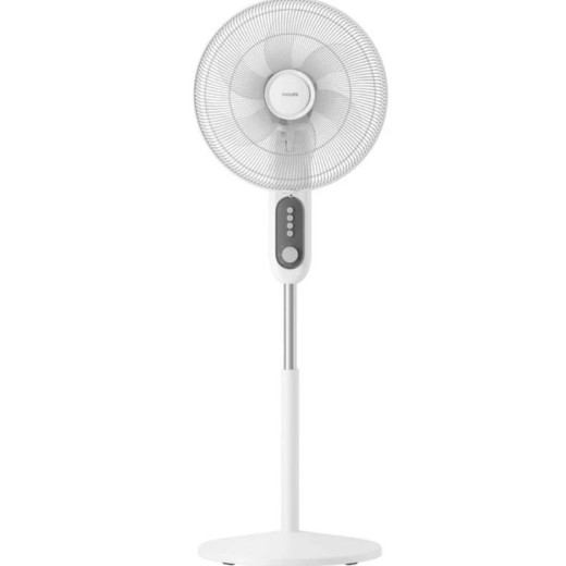 Вентилятор Philips підлоговий Series 1001, 45см, 47Вт, пульт ДК, опора кругла, білий