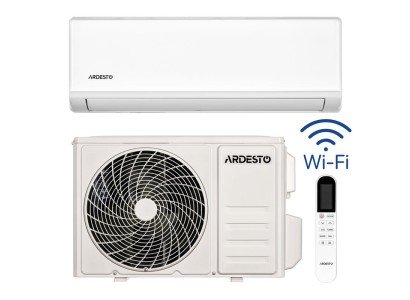 Кондиціонер Ardesto CoolSmart 25м2 інвертор 9000BTU 2.5кВт A/A -15°С Wi-Fi R32 білий