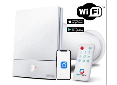 Рекуператор Ventoxx Harmony Smart 0,75м  пульт дистанційного керування Wi-Fi LED-індикація пластикова решітка