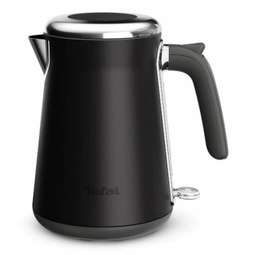 Електрочайник Tefal Collection 1.68л, Strix, нерж. сталь, чорний