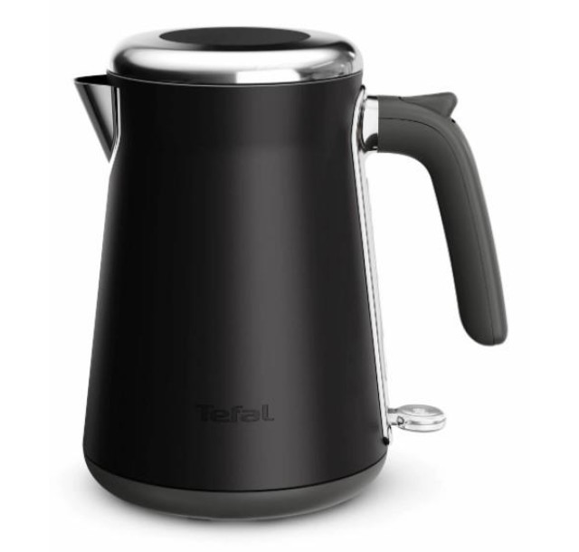Електрочайник Tefal Collection 1.68л, Strix, нерж. сталь, чорний
