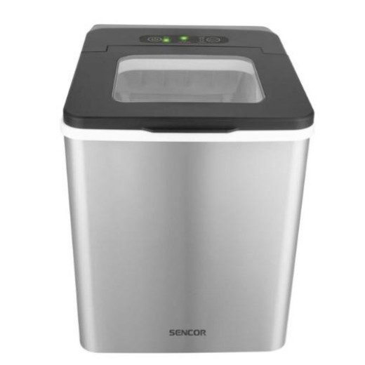 Льодогенератор побутовий Sencor SIM3400SS, 150 Вт, 12 кг/добу, об'єм 1.8л, приготування за 7 хв, 2 розміри льоду, сірий