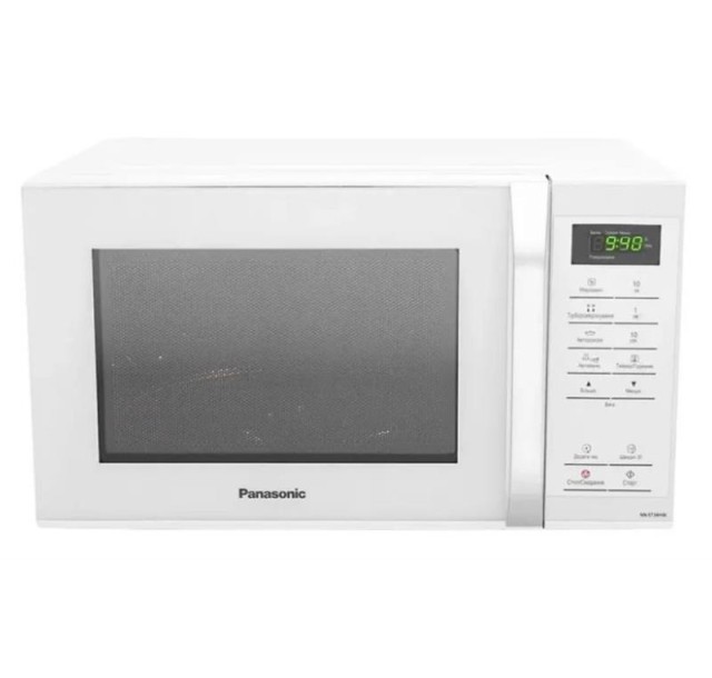 Мікрохвильова піч Panasonic, 25л, 800Вт, дисплей, відкрю ручкою, білий