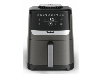 Мультипіч Tefal Easy Fry Silence, 1670Вт, чаша-5л, сенсорне керув., 10 програм, пластик, темно сірий-чорний