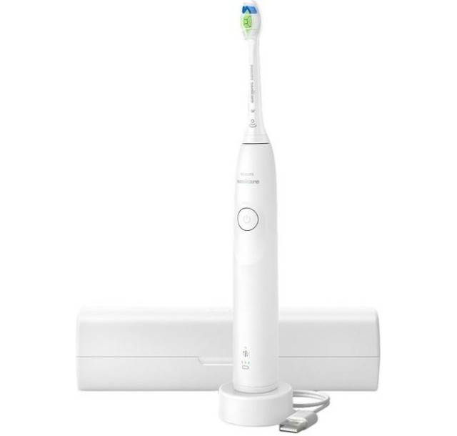 Щітка зубна електр. Philips, Sonicare 5300 Series, 62т. колив/хв, насадок-1, футляр, білий