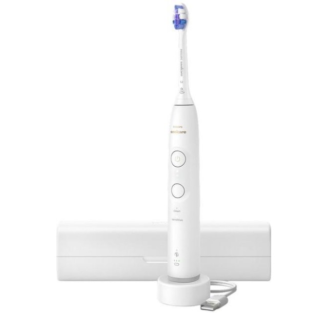 Щітка зубна електр. Philips, Sonicare 6100 Series, 62т. колив/хв, насадок-1, футляр, білий