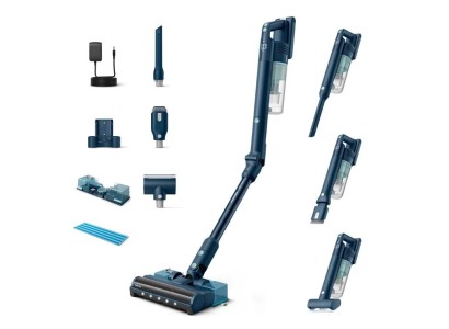 Пилосос Philips безпровідний Flex Series 5000, вологе прибирання, конт пил -0.27л, автон. робота до 60хв, PowerCyclone 10, сіро-зелений