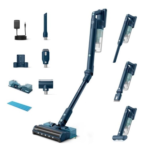 Пилосос Philips безпровідний Flex Series 5000, вологе прибирання, конт пил -0.27л, автон. робота до 60хв, PowerCyclone 10, сіро-зелений