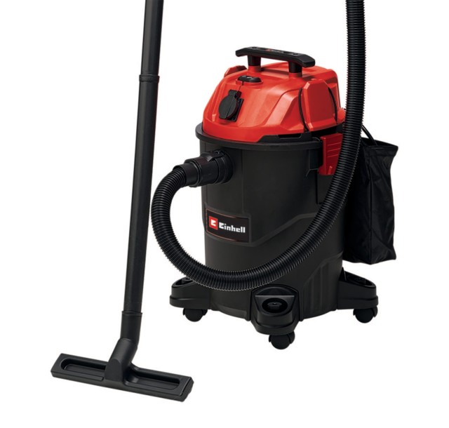 Пилосос професійний Einhell TC-VC 1825 А, 1250 Вт, пластик 25 л, 180 мбар, шланг 2.5 м, кабель 3 м, розетка 2.2 кВт, 4.2 кг