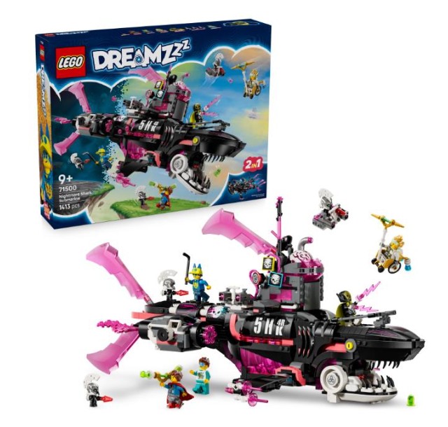 Конструктор LEGO Dreamzzz Страхітливий підводний човен «Акула»