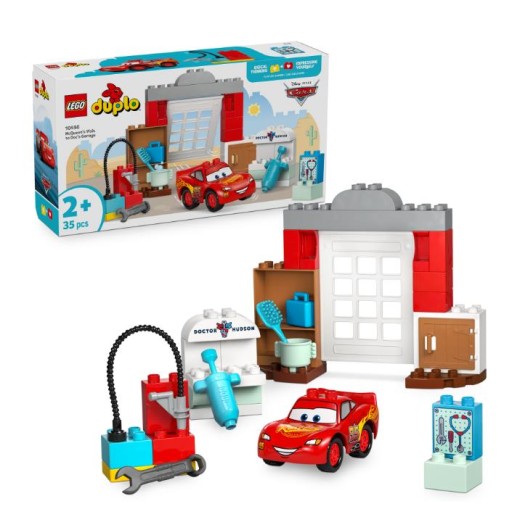 Конструктор LEGO DUPLO Disney Візит МакКвіна в гараж Дока