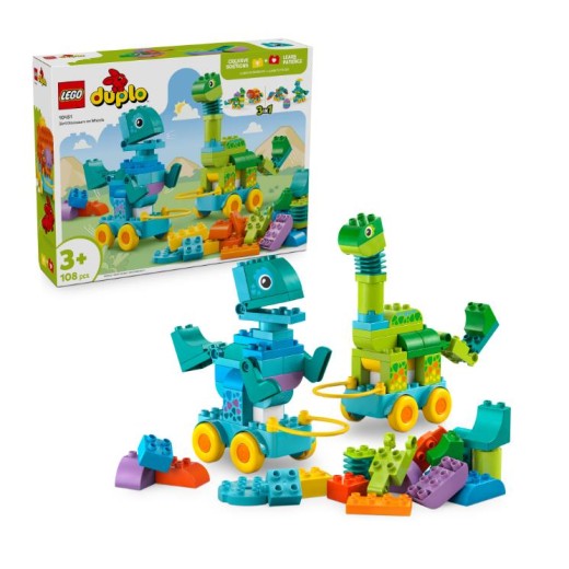 Конструктор LEGO DUPLO Town Динозаври на колесах 3в1