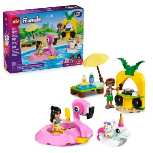 Конструктор LEGO Friends Вечірка єдинорога та фламінго біля басейну