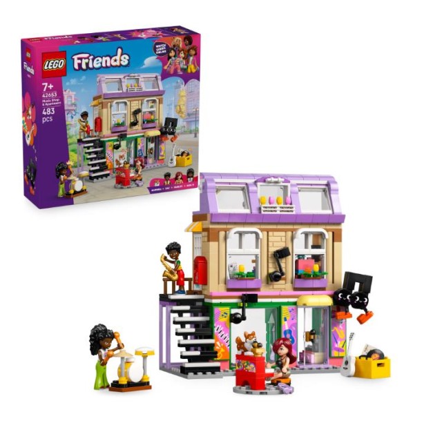 Конструктор LEGO Friends Музична крамниця і квартира