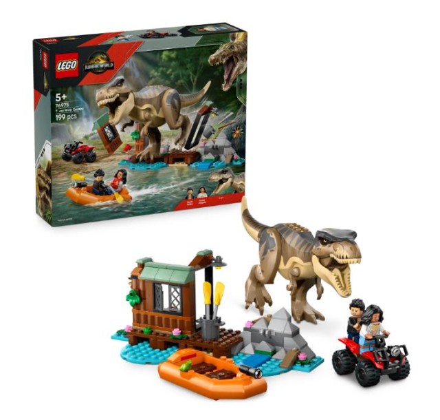 Конструктор LEGO Jurassic World  Втеча річкою від тиранозавра