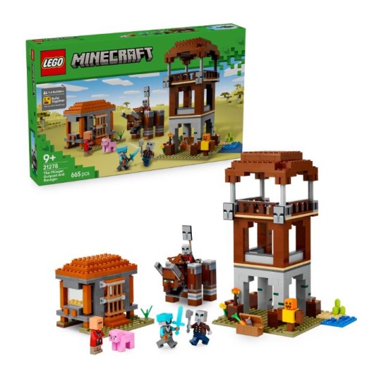 Конструктор LEGO Minecraft Аванпост розбійників та спустошувач
