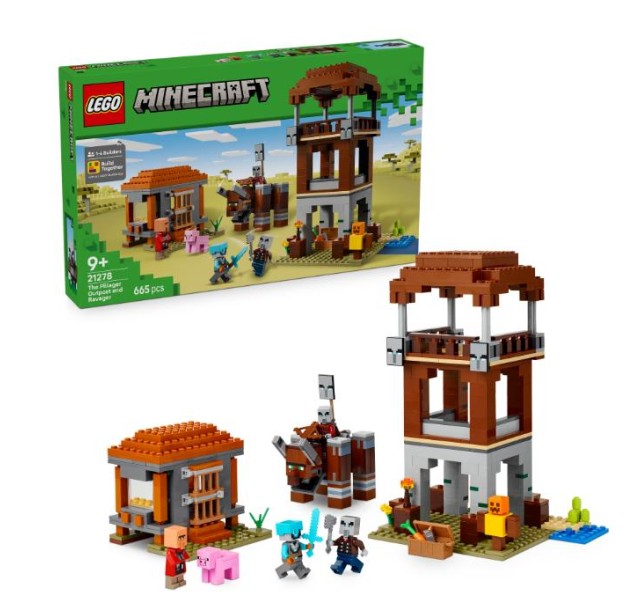 Конструктор LEGO Minecraft Аванпост розбійників та спустошувач