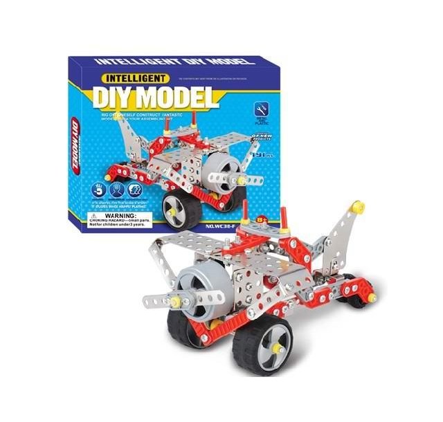 Конструктор металевий Same Toy Inteligent DIY Model Літак 191ел