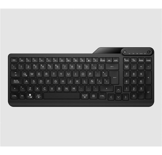 Клавіатура мембранна HP 460 Multi-Device key, BT, EN/UK, чорний