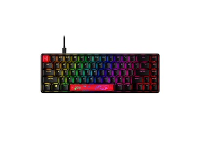 Клавіатура механічна HyperX Alloy Origins 65 67key, Red, USB-A, EN/UA, RGB, чорний