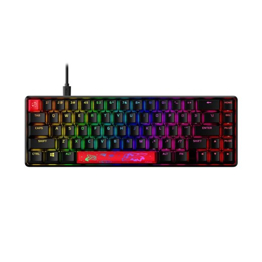 Клавіатура механічна HyperX Alloy Origins 65 67key, Red, USB-A, EN/UA, RGB, чорний