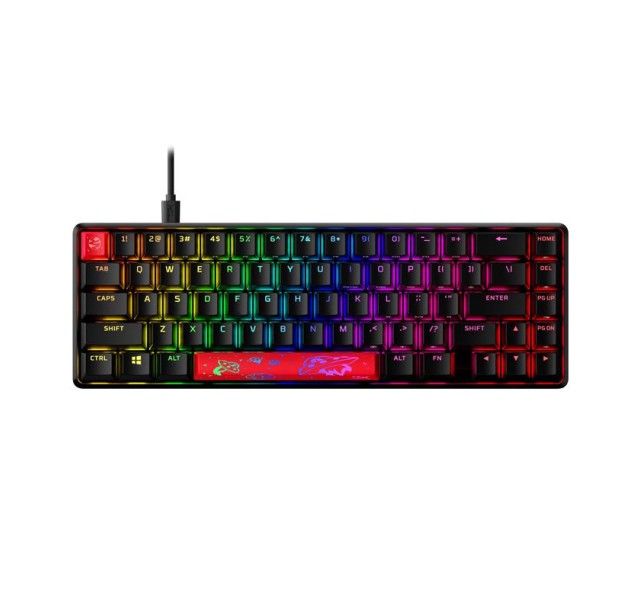 Клавіатура механічна HyperX Alloy Origins 65 67key, Red, USB-A, EN/UA, RGB, чорний
