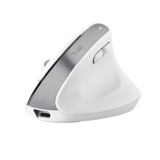 Миша Trust Bayo+ Multidevice Ergonomic, BT/WL/USB-A, біла