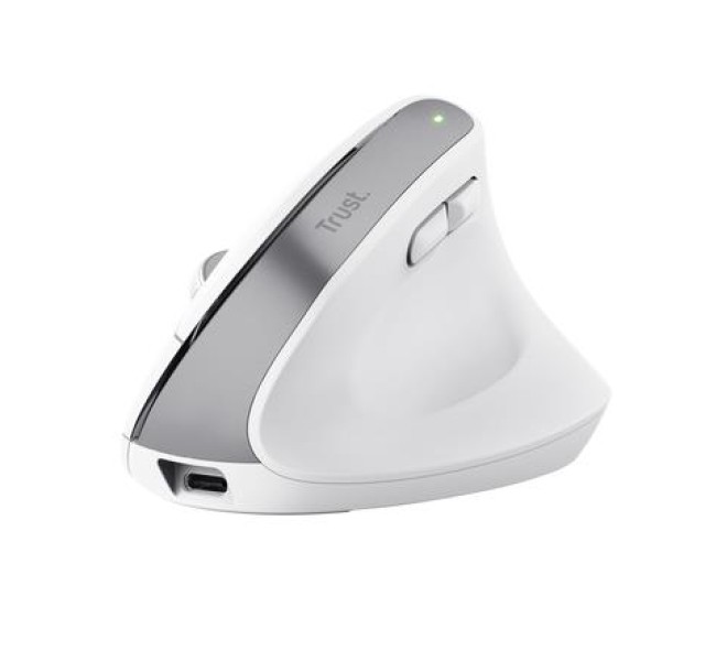 Миша Trust Bayo+ Multidevice Ergonomic, BT/WL/USB-A, біла