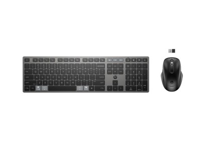 Комплект клавіатура та миша НР 720 Multi-Device Rechargeable, BT, EN/UK, чорний