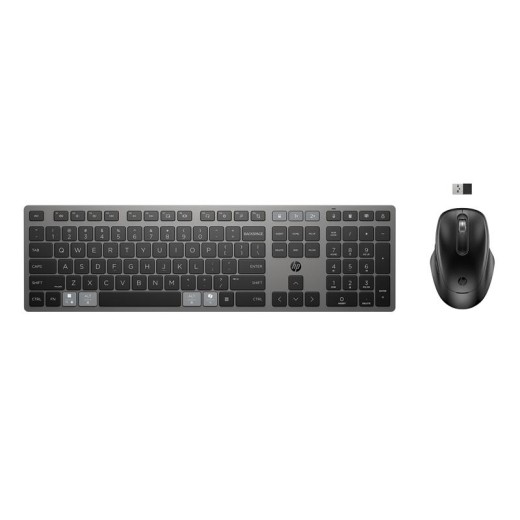 Комплект клавіатура та миша НР 720 Multi-Device Rechargeable, BT, EN/UK, чорний