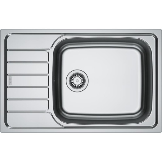 Мийка кухонна Franke Spark, нерж.сталь, прямокутник, з крилом, 780х500х160мм, чаша - 1, врізна, оборотна, SKL 611-78 XL, нерж декор