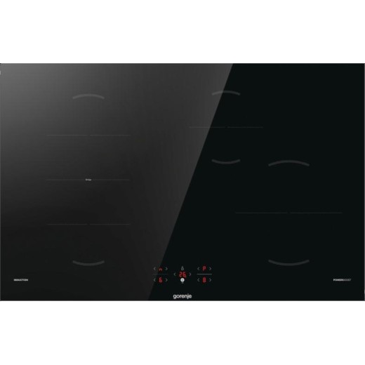 Варильна поверхня Gorenje індукційна, 80см, PowerBoost, TouchControl, поєднання конфорок, чорний