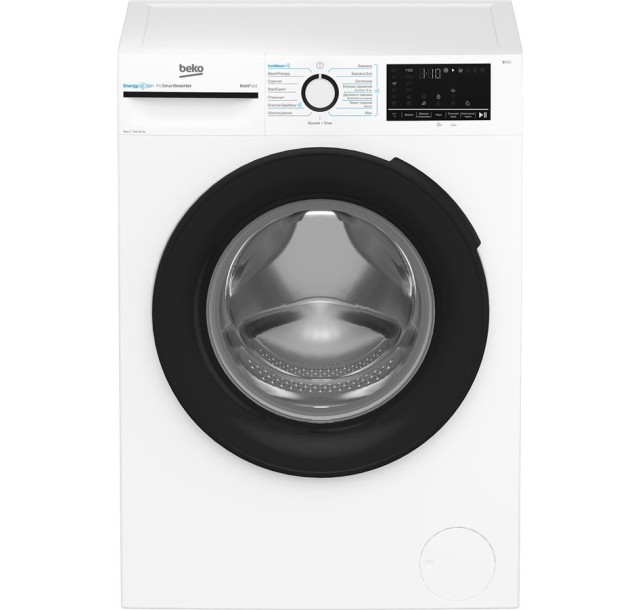 Пральна машина Beko фронтальна, 10кг, 1400, A+++, 58см, дисплей, інвертор, пара, білий