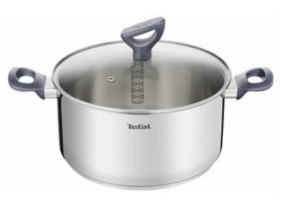 Каструля Tefal Daily Cook з кришкою, 24см, нержавіюча сталь, алюміній, бакеліт