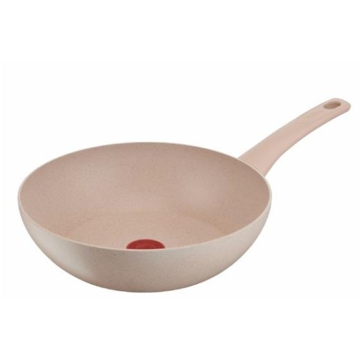 Сковорода ВОК Tefal Delight,28см, алюміній, бакеліт, бежевий