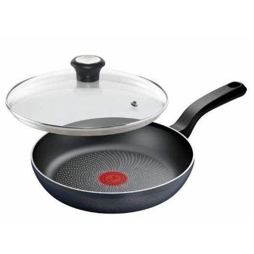 Сковорода з кришкою Tefal So' Light, 24см, алюміній, бакеліт, скло, чорний