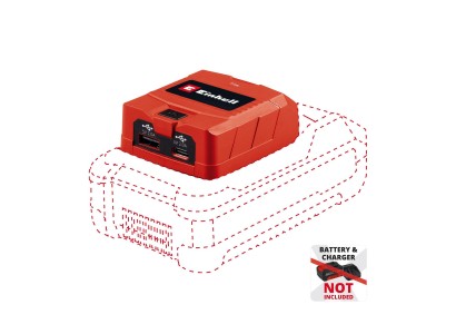 Зарядний пристрій USB акумуляторний Einhell TC-CP 18 Li USB A/C - Solo, PXC, 18В, Type-A/Type-C, 2 A, 0.06 кг (без АКБ і ЗП)