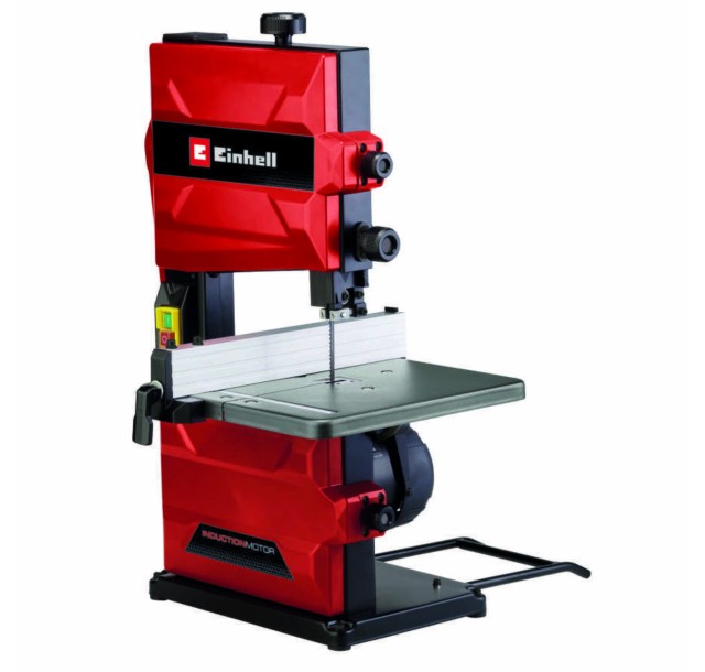 Пила стрічкова Einhell TC-SB 200/1, 250 Вт, 1400 об/хв, 900 м/хв, стіл 305x305 мм, виліт 200 мм, 15.8 кг