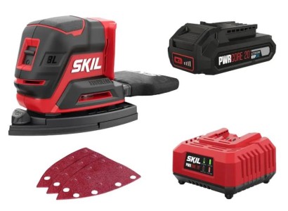 Шліфмашина вібраційна акумуляторна SKIL 3720 CC Compact безщіткова 20В акб 1х2.5А·год 151х102мм 0.7кг