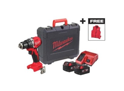 Шурупокрут-дриль акумуляторний Milwaukee BLPDRC-402С 18В 2х4А·год 60Нм 0·1700об·хв ЗП M12-18C жилет кейс 1.5кг