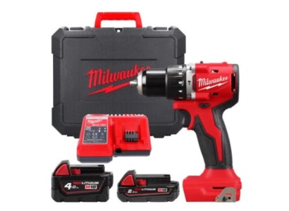 Шурупокрут-дриль акумуляторний Milwaukee М18 BLPDRC-422С 18В 1х2А·год 1х4А·год 60Нм 500·1700об·хв ЗП M12-18C кейс 1.5кг