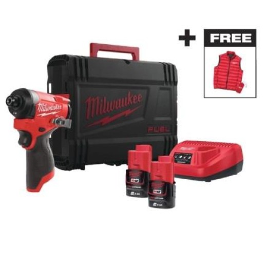 Гвинтоверт ударний акумуляторний Milwaukee M12 FID2-202X 12В АКБ 2х2А·год 0-4000об·хв 170Нм 1/4