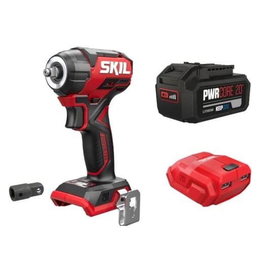 Гайковерт ударний SKIL 3265 CA Compact безщітковий 20В 1х5А·год до 2850об·хв 250Нм 0.9кг