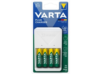 Зарядний пристрій Varta Plug Charger 4хNI MH AA2600 мА•год