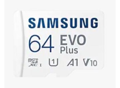 Карта пам'яті Samsung microSD    64GB C10 UHS-I R130MB/s Evo Plus + SD